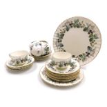 A Royal Worcester porcelain Lavinia pattern part tea service, comprising bread plate, cake plate, si