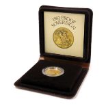 A Queen Elizabeth II gold proof sovereign 1981, cased, 8g.