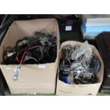 A quantity of horse tack. (2 boxes)