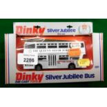 A Dinky Toys Silver Jubilee Bus, no 297, boxed.