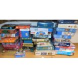 A large quantity of puzzles and games.