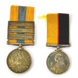 A Khedive's Sudan medal 1896-1908, with three bars for Khartoum, The Atbara and Sudan 1897, unknown