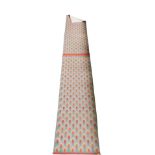 A Habitat cream ground geometric runner, 503cm x 76cm.