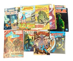 A group of DC and other comics, to include A House of Secrets, Gigantic Strange Adventures, The New