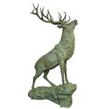 House of Douglas Collection. The Master of The Glens, cast bronze sculpture, vedigris finish,