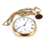 A Nidor gentleman's pocket watch, with 15 jewel movement, numbered 2004621, in a rolled gold case, w