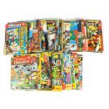 Various Marvel comics, to include The Titans, The Incredible Hulk, The Superheroes, Planet of the Ap