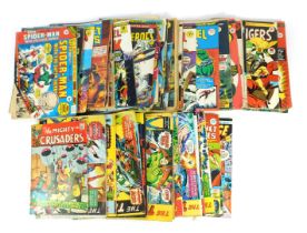 Various Marvel comics, to include The Titans, The Incredible Hulk, The Superheroes, Planet of the Ap