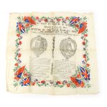 An early 20thC paper commemorative tissue flyer, a souvenir of the Royal Visit to Bristol & Badminto