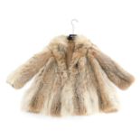 A Paul of London rabbit fur short jacket, underarm measurement 38cm.