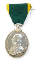 A George V Territorial Force Efficiency medal, named to Sjt AC SM Jr W White, 200029, 4/D of Corn LI