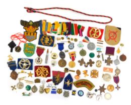 Various medals, medallions, cloth badges etc., to include a replica Victoria Cross, Boys Brigade ena