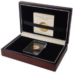 A London Mint Officer 2014 Prince George 22ct gold proof sovereign, in presentation case with certif