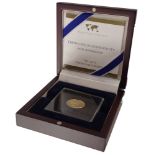 A World Coins collection gold stater, certificate of authenticity and ownership for the Celts stater