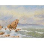 G. Convent. Coastal scene, believed to be Devon, watercolour, indistinctly signed, 23cm x 33cm.