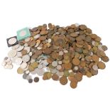 UK coinage, comprising pennies, halfpennies, UK banknotes, fifty pence pieces for the Commonwealth G
