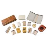 A collection of pocket lighters and cigarette cases, comprising Ronson lighters, etc. (a quantity)