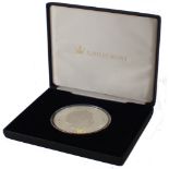 A Jubilee Mint Queen's 88th Birthday silver proof 5oz coin, in presentation case with certificate.