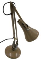 A brown Anglepoise desk lamp, 100cm when fully extended. WARNING! This lot contains untested or