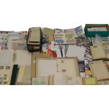 Stamps.- GB.- Commonwealth.- QV-QEII albums and stock albums containing a mixed collection, some min
