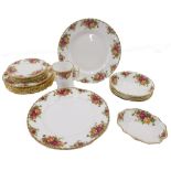 A small collection of Royal Albert Old Country Roses, to include two dinner plates. (a quantity)