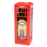A 100cl William Peel bottle of finest Scotch whisky, old number 6 traditional, in a red telephone pr