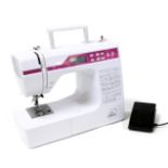 A So Crafty digital sewing machine, with electronic foot control, LCD display and accessories, boxed