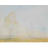 Alan Stuttle (British, b.1939). Autumn landscape with trees, oil on canvas, signed, 70cm x 90cm.