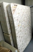 A Myers mattress and 4ft queen size divan, with drawers. Lots 1501 to 1590 are available to view an