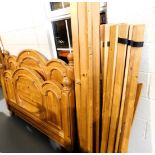 A king size pine bed frame. Lots 1501 to 1590 are available to view and collect at our additional p