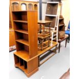 A group of occasional furniture, including a G-Plan coffee table, magazine rack, two small tables, a