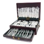 A Butler of Sheffield Heirloom Collection canteen of cutlery, for twelve place settings, the canteen