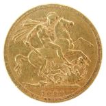A Queen Victoria full gold sovereign, dated 1888, 8g.