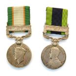 Two Indian General Service medals, comprising a George V medal with Afghanistan NWT 1919 bar, named