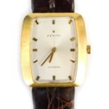 A Zenith automatic gentleman's wristwatch, with leather strap.