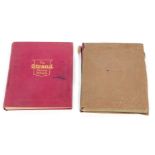 Two 19thC and later stamp albums, World and GB, to include Victorian Penny Black, Penny Reds stamps,