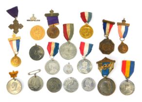 A group of Coronation and other medals, to include a George V and Queen Mary Jubilee medal, Edward V