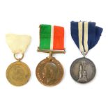 A 1914-18 Mercantile Marine War medal, named to John Dempster, with ribbon, together with an 1897 Ar