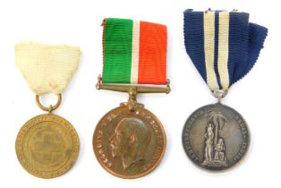 A 1914-18 Mercantile Marine War medal, named to John Dempster, with ribbon, together with an 1897 Ar