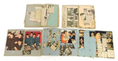 Four The Beatles scrapbooks, together with a Free Radio Association scrapbook. (5)