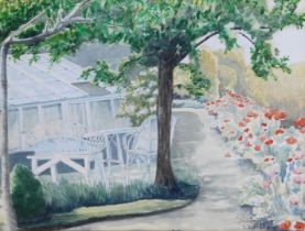 S.E. Hallam (20thC School). Summer 92, watercolour, signed, 29cm x 40cm.