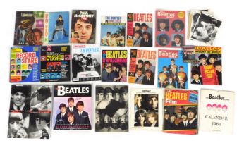 A group of The Beatles related printed material, to include Meet The Beatles 1963, Beatles book cale