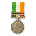 A King's South Africa medal, named to Pte J Kempson, 4572, North D Fus, with two bars for South Afri