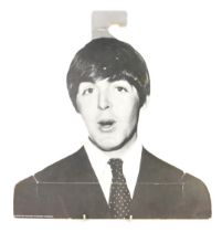 A 1967 Paul McCartney cardboard cut out hanger, by Sandus Enterprises, 37.5cm high.