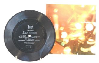 The Beatles Fan Club record, The Beatles 7th Christmas record Happy Christmas 1969, in sleeve.