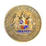 A Campbell Orr Challenge silver shield badge, inscribed Winners 1958-59, maker V&S, with enamel deco