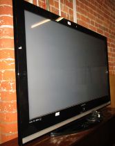 A Samsung 50" flat screen plasma television, PS-50Q7HD, with lead.