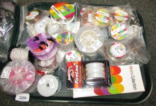 A quantity of jewellery making equipment, to include mainly wires, chains, etc. (1 tray)