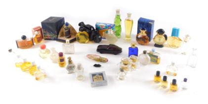 A quantity of perfume and perfume bottles, to include novelty examples, various makers.