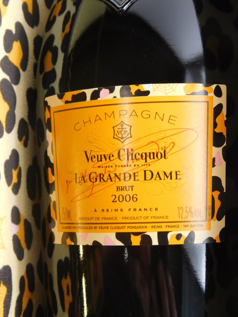 A bottle of Veuve Clicquot la Grande Dame 2006 champagne, by the shoe designer Charlotte Olympia, in - Image 5 of 6